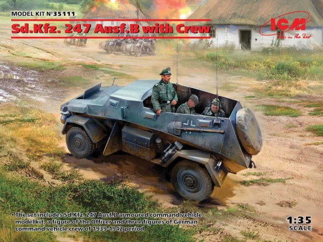 ICM 1/35 Sd.Kfz 247 Ausf.B with Crew