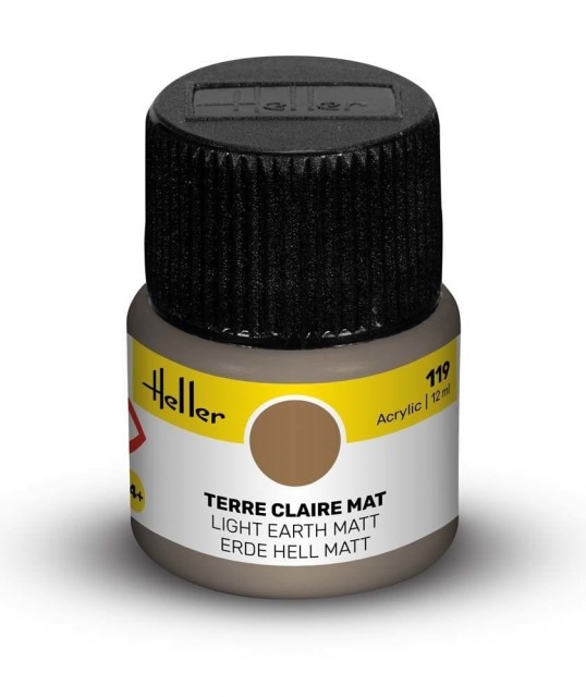 Heller Akryl No 119 Light Earth - Matt 12ml