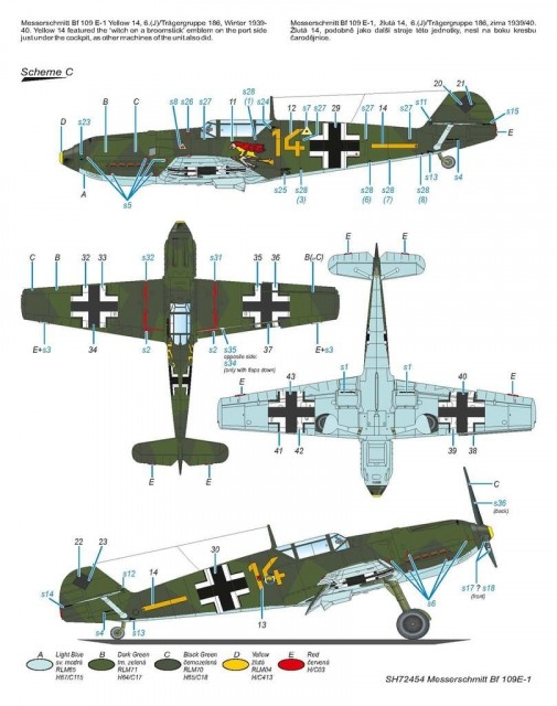 Special Hobby 1/72 Messerschmitt Bf 109E-1 Lightly-Armed Emil