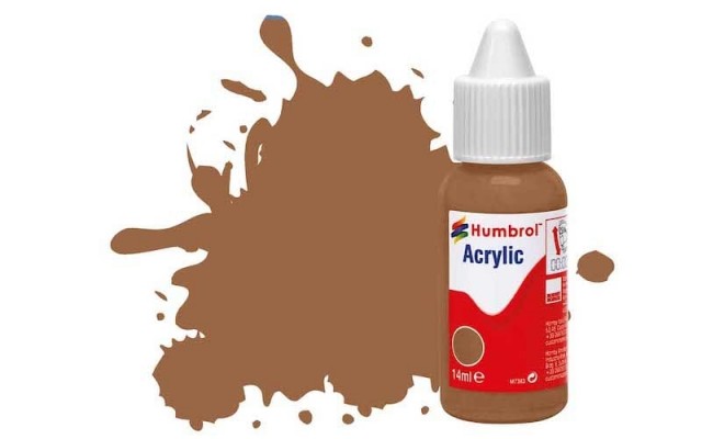 Humbrol Akryl No 110 Natural Wood - Matt 14ml Dropper Bottle