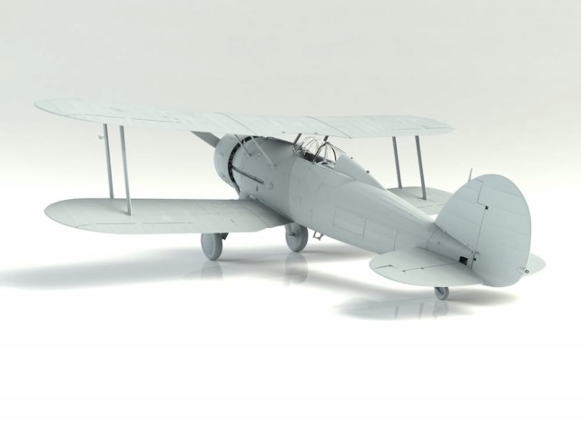 ICM 1/32 Gloster Gladiator Mk.I with British Pilots in Tropical Uniform