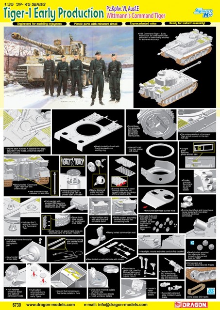 Dragon 1/35 Tiger I (Early Production) Michael Wittmann Eastern Front 1944