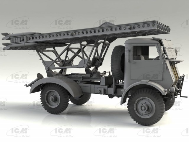 ICM 1/35 Soviet MLRS BM-13-16 on W.O.T. 8 Chassis