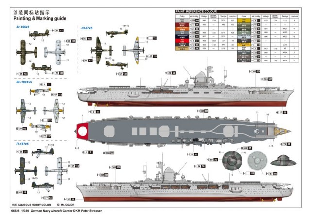 Trumpeter 1/350 German Navy Aircraft Carrier DKM Peter Strasser