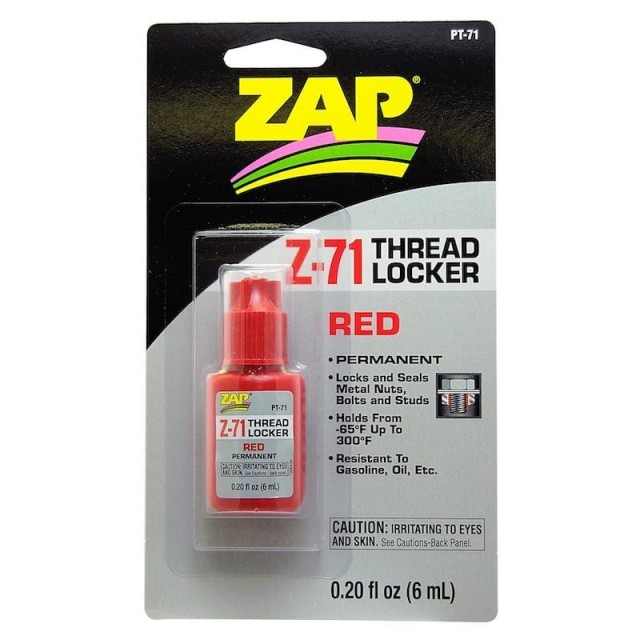 ZAP Thread Locker Permanent (Red) 6ml PT71