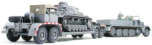 Tamiya 1/35 German 18Ton Heavy Half-Track FAMO and Tank Transporter Sd.Ah.116