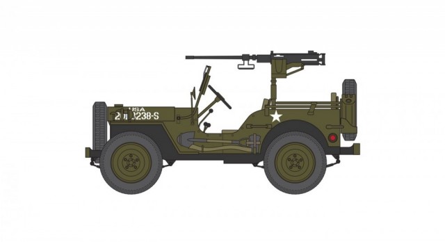 Airfix byggesett Willys British Airborne Jeep A02339