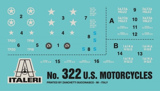 Italeri 1/35 U.S. Motorcycles - D-Day Normandy 1944