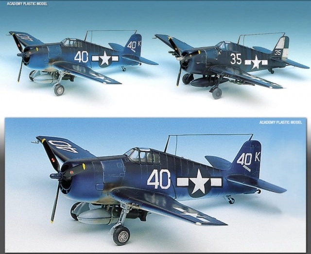 Academy 1/72 WWII USN Fighter F6F-3/5 Hellcat