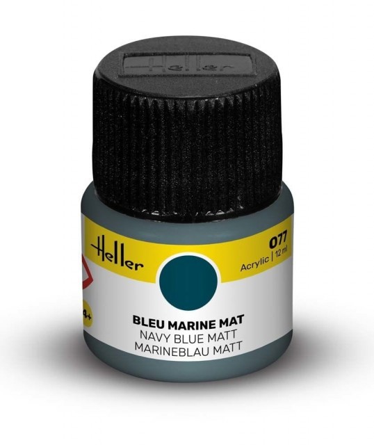 Heller Akryl No 77 Navy Blue - Matt 12ml