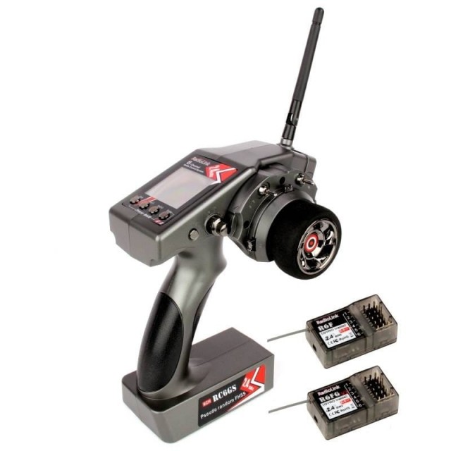 RC6GS Version 2 6-Kanals Rattradio 2.4Ghz med 2stk. Mottakere (1stk. med Gyro)