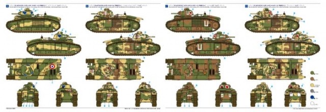 Tamiya 1/35 French Battle Tank B1 bis