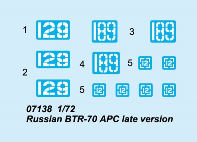 Trumpeter 1/72 Russian BTR-70 APC Late Version