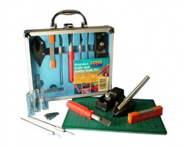 Model Craft 50 Piece Knife Set & A5 Skjærematte