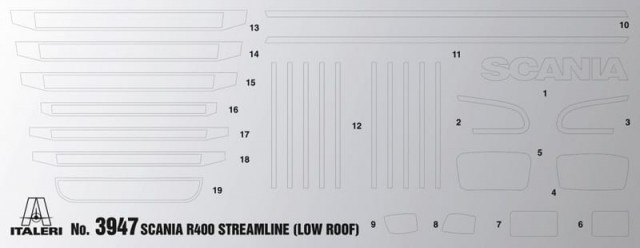 Italeri 1/24 Scania R400 Streamline Flat Roof