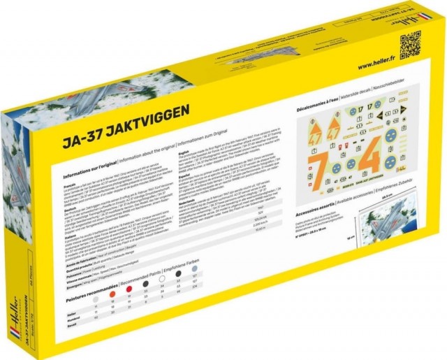 Heller 1/72 JA-37 Jaktviggen (Svenske dekaler)