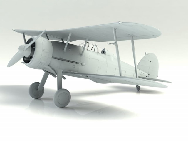ICM 1/32 Gloster Gladiator Mk.I with British Pilots in Tropical Uniform
