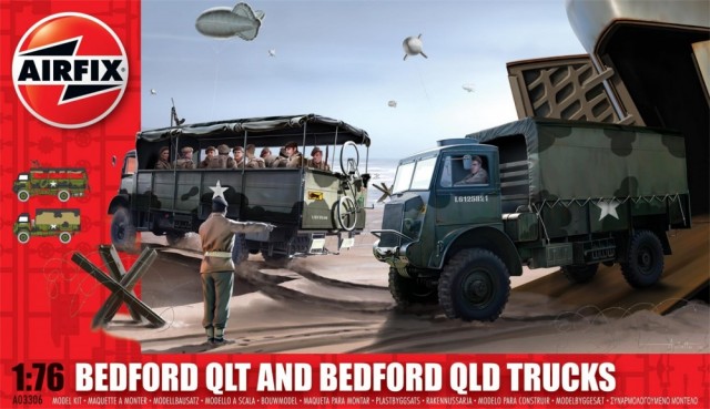 Airfix byggesett 1/76 Bedford QLT and Bedford QLD Trucks A03306